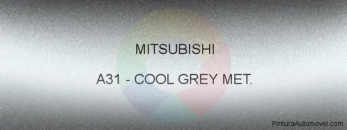 Pintura Mitsubishi A31 Cool Grey Met.