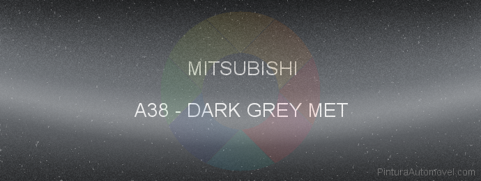 Pintura Mitsubishi A38 Dark Grey Met