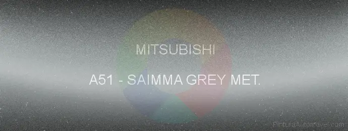 Pintura Mitsubishi A51 Saimma Grey Met.