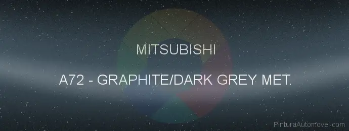Pintura Mitsubishi A72 Graphite/dark Grey Met.