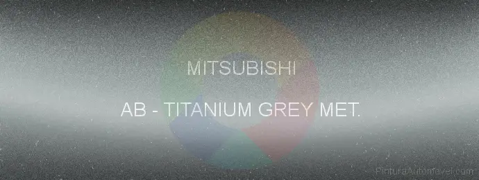 Pintura Mitsubishi AB Titanium Grey Met.