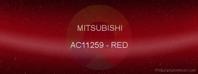 Pintura Mitsubishi AC11259 Red