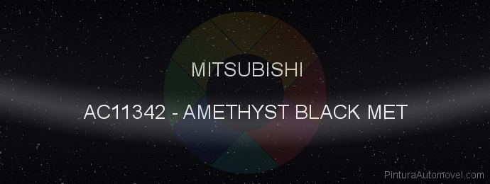 Pintura Mitsubishi AC11342 Amethyst Black Met