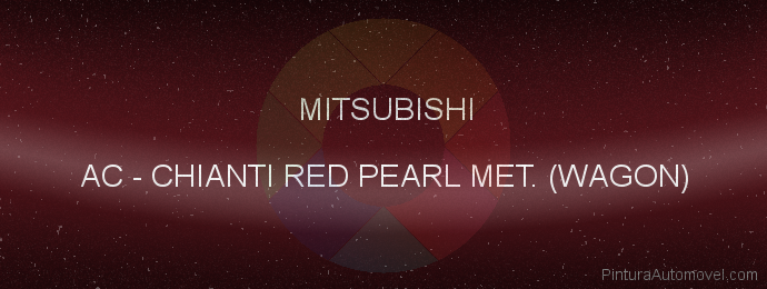 Pintura Mitsubishi AC Chianti Red Pearl Met. (wagon)