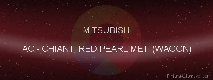 Pintura Mitsubishi AC Chianti Red Pearl Met. (wagon)