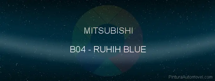 Pintura Mitsubishi B04 Ruhih Blue