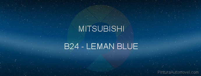 Pintura Mitsubishi B24 Leman Blue