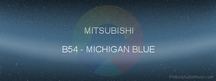 Pintura Mitsubishi B54 Michigan Blue