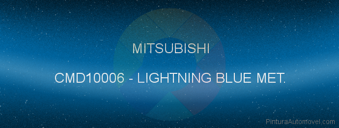 Pintura Mitsubishi CMD10006 Lightning Blue Met.