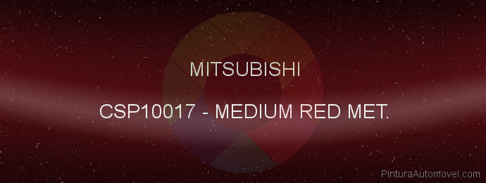 Pintura Mitsubishi CSP10017 Medium Red Met.