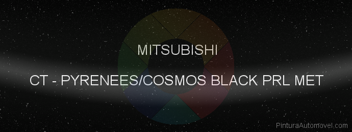 Pintura Mitsubishi CT Pyrenees/cosmos Black Prl Met