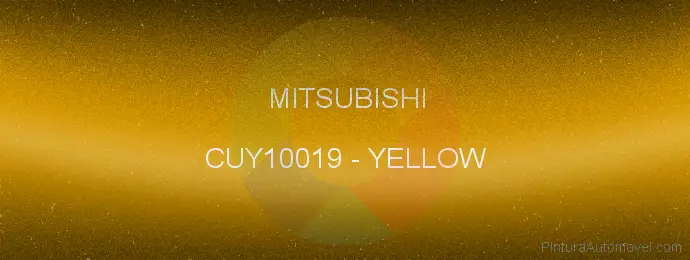 Pintura Mitsubishi CUY10019 Yellow