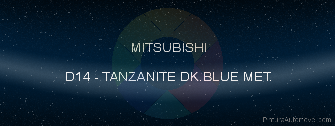 Pintura Mitsubishi D14 Tanzanite Dk.blue Met.