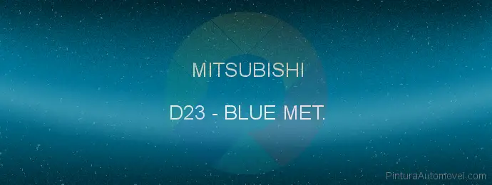 Pintura Mitsubishi D23 Blue Met.