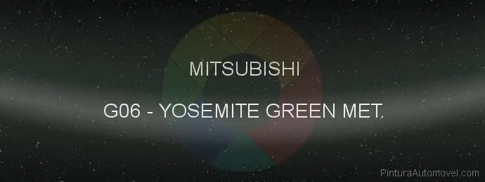 Pintura Mitsubishi G06 Yosemite Green Met.