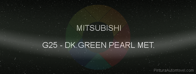 Pintura Mitsubishi G25 Dk.green Pearl Met.