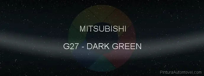 Pintura Mitsubishi G27 Dark Green