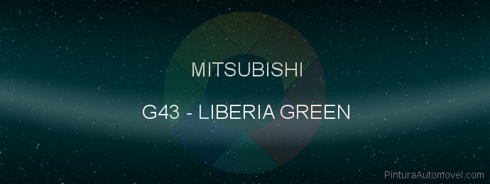 Pintura Mitsubishi G43 Liberia Green