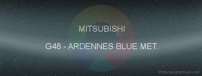 Pintura Mitsubishi G48 Ardennes Blue Met.