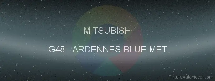 Pintura Mitsubishi G48 Ardennes Blue Met.