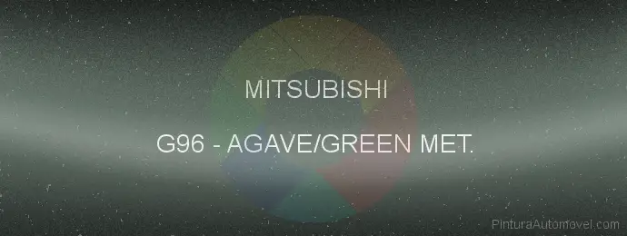 Pintura Mitsubishi G96 Agave/green Met.