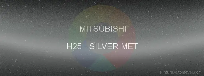 Pintura Mitsubishi H25 Silver Met.