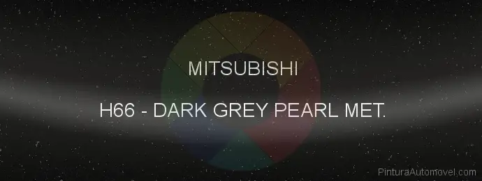 Pintura Mitsubishi H66 Dark Grey Pearl Met.