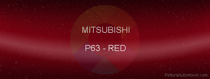 Pintura Mitsubishi P63 Red
