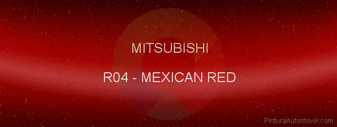 Pintura Mitsubishi R04 Mexican Red