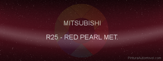 Pintura Mitsubishi R25 Red Pearl Met.