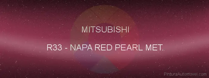 Pintura Mitsubishi R33 Napa Red Pearl Met.
