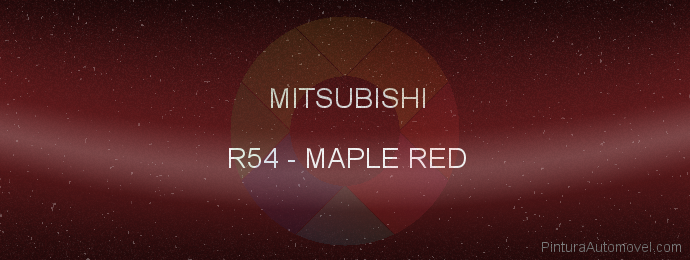 Pintura Mitsubishi R54 Maple Red