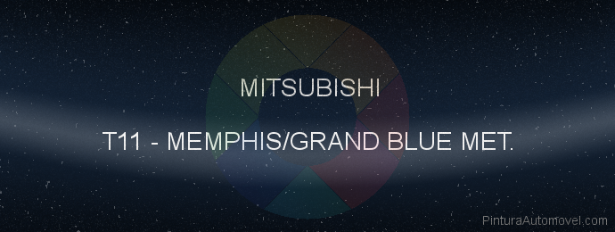Pintura Mitsubishi T11 Memphis/grand Blue Met.