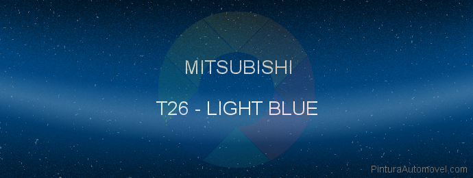 Pintura Mitsubishi T26 Light Blue