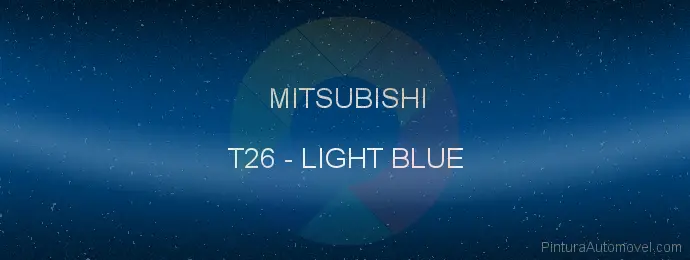 Pintura Mitsubishi T26 Light Blue