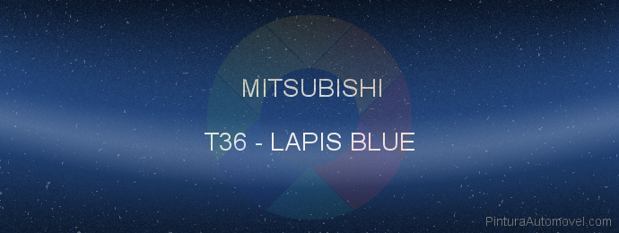Pintura Mitsubishi T36 Lapis Blue