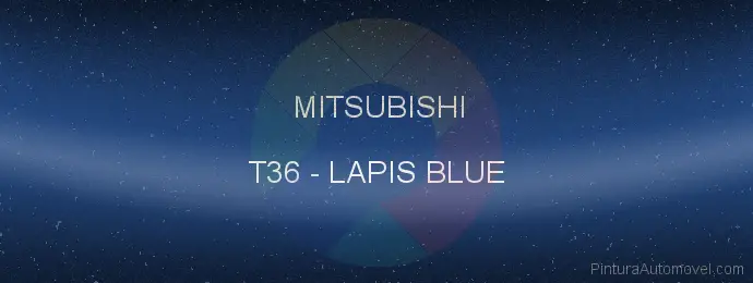 Pintura Mitsubishi T36 Lapis Blue