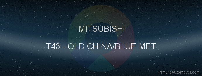 Pintura Mitsubishi T43 Old China/blue Met.