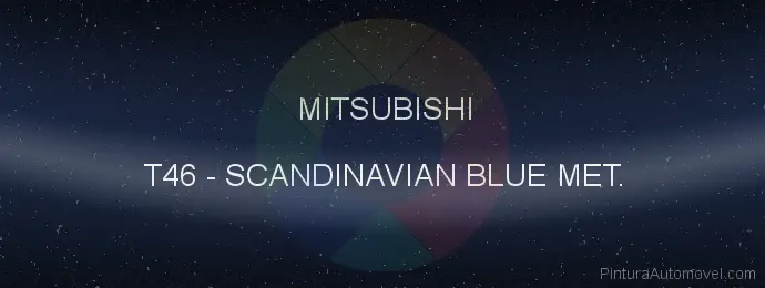 Pintura Mitsubishi T46 Scandinavian Blue Met.