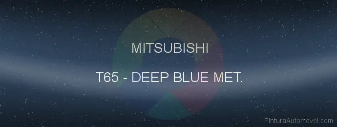 Pintura Mitsubishi T65 Deep Blue Met.