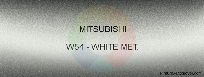 Pintura Mitsubishi W54 White Met.