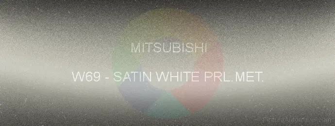 Pintura Mitsubishi W69 Satin White Prl.met.