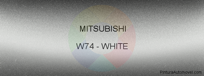 Pintura Mitsubishi W74 White