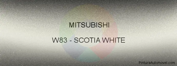 Pintura Mitsubishi W83 Scotia White
