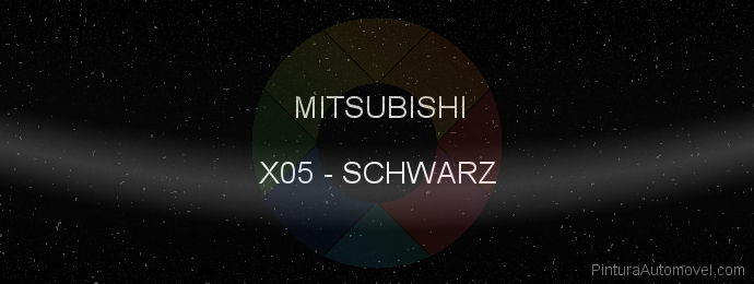 Pintura Mitsubishi X05 Schwarz