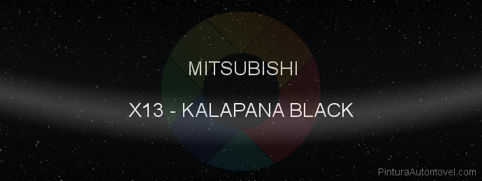 Pintura Mitsubishi X13 Kalapana Black