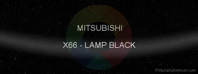 Pintura Mitsubishi X66 Lamp Black