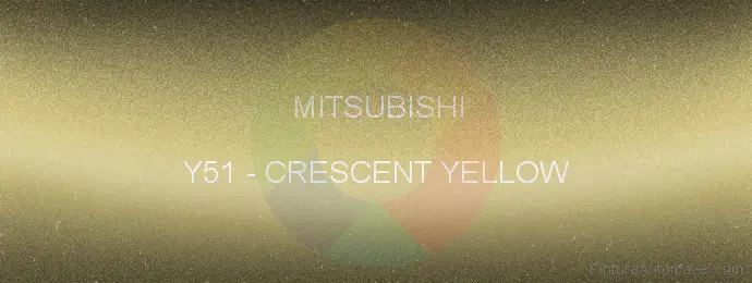 Pintura Mitsubishi Y51 Crescent Yellow