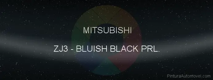 Pintura Mitsubishi ZJ3 Blueish Black Prl.