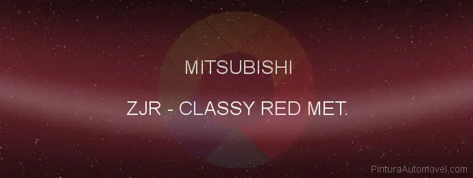 Pintura Mitsubishi ZJR Classy Red Met.